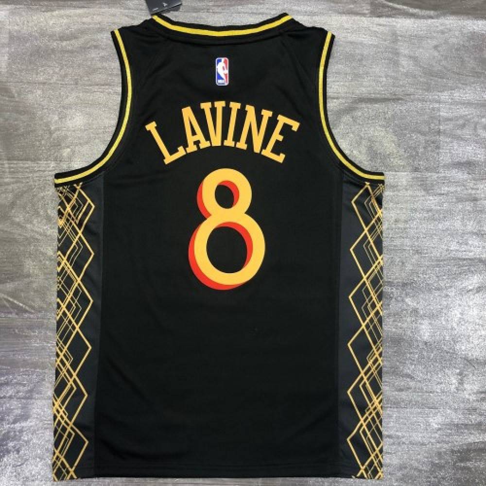 Men's Chicago Bulls Zach LaVine #8 Black 2020/21 Swingman Jersey - City Edition-Pro Kit Vault | Brand New 26/27 Sports Jerseys